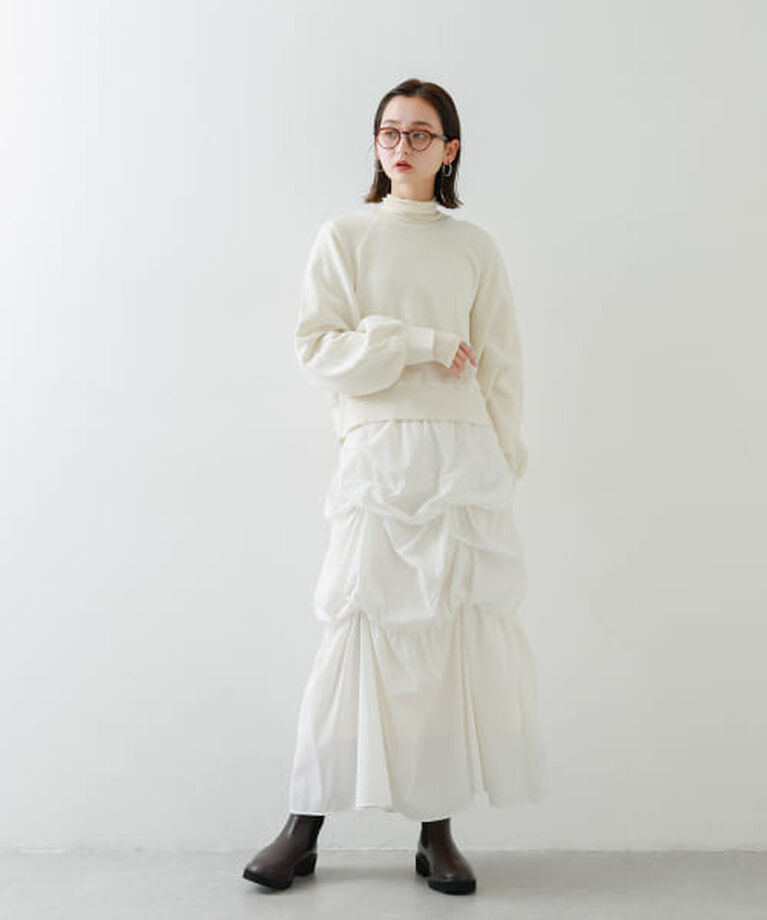 SENSE OF PLACE by URBAN RESEARCH「SENSE OF PLACE バルーンタックティアードスカート」|スカート|