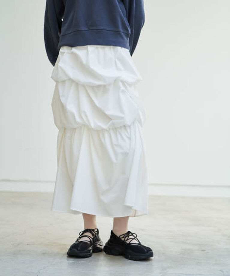 SENSE OF PLACE by URBAN RESEARCH「SENSE OF PLACE バルーンタックティアードスカート」|スカート|