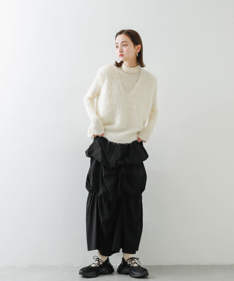 SENSE OF PLACE by URBAN RESEARCH「SENSE OF PLACE バルーンタックティアードスカート」|スカート|