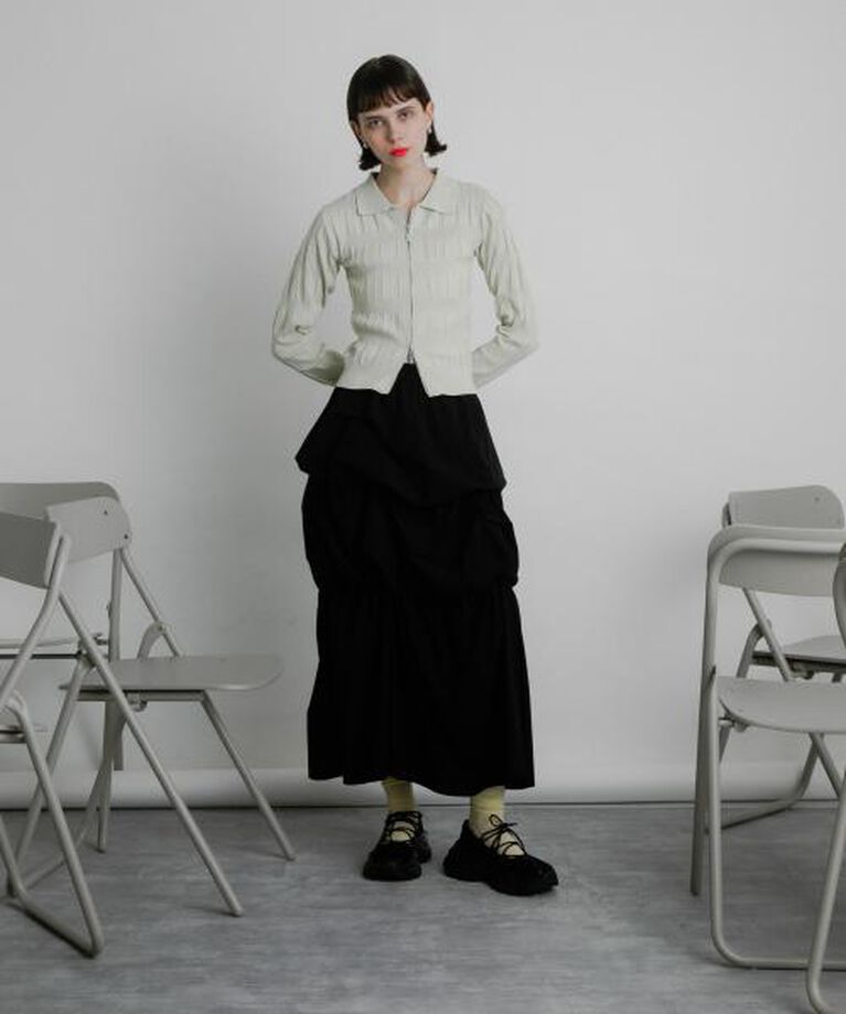 SENSE OF PLACE by URBAN RESEARCH「SENSE OF PLACE バルーンタックティアードスカート」|スカート|