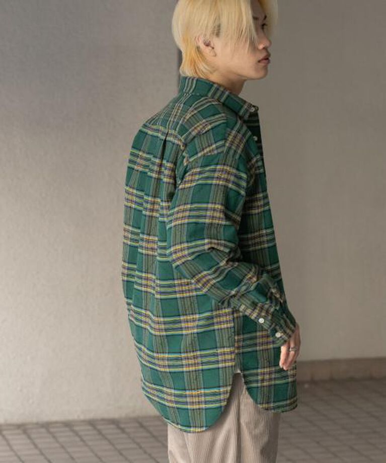 SENSE OF PLACE by URBAN RESEARCH「SENSE OF PLACE ダメージチェックルーズシャツ」|シャツ・ブラウス|