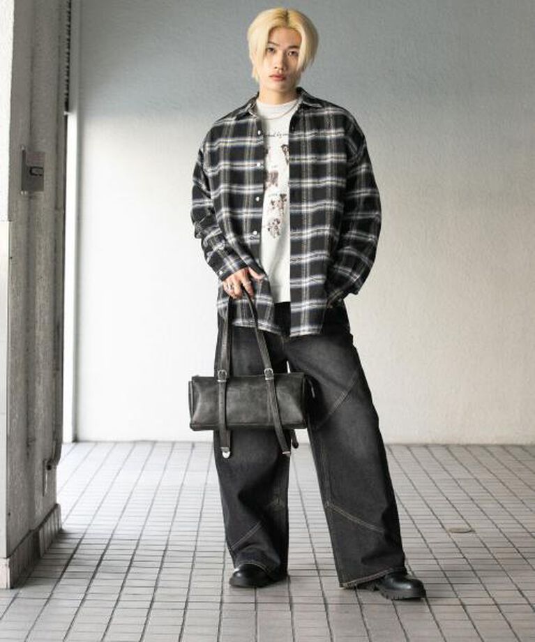 SENSE OF PLACE by URBAN RESEARCH「SENSE OF PLACE ダメージチェックルーズシャツ」|シャツ・ブラウス|