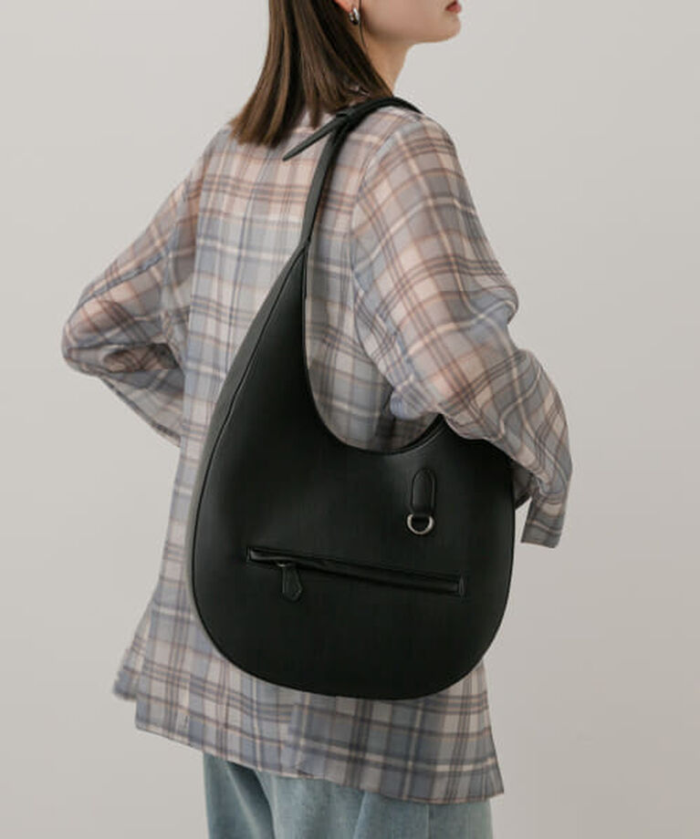 SENSE OF PLACE by URBAN RESEARCH「SENSE OF PLACE ワンハンドルラウンドバッグ」|ショルダー・メッセンジャー|BLACK