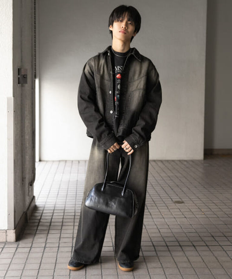 SENSE OF PLACE by URBAN RESEARCH「SENSE OF PLACE 『ユニセックス』『セットアップ対応』ヴィンテージライクデニムワイドパンツ」|デニム|