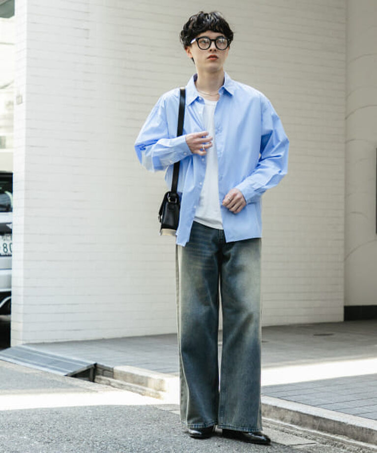 SENSE OF PLACE by URBAN RESEARCH「SENSE OF PLACE 『ユニセックス』『セットアップ対応』ヴィンテージライクデニムワイドパンツ」|デニム|