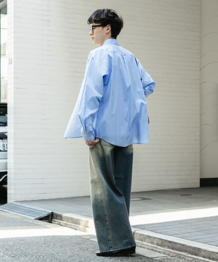 SENSE OF PLACE by URBAN RESEARCH「SENSE OF PLACE 『ユニセックス』『セットアップ対応』ヴィンテージライクデニムワイドパンツ」|デニム|
