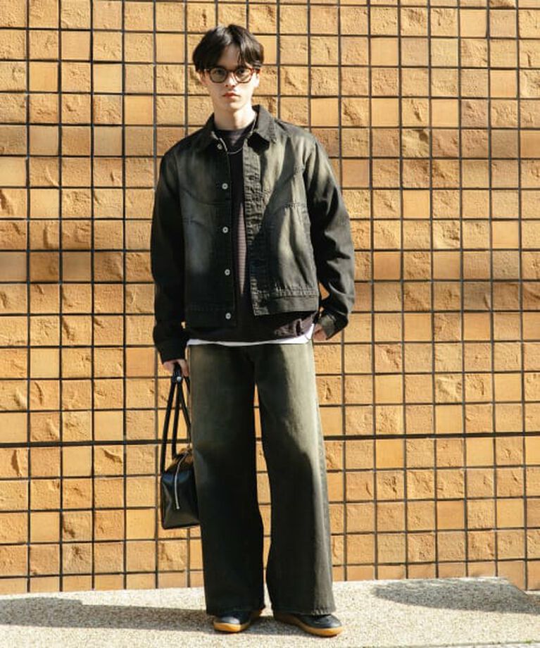 SENSE OF PLACE by URBAN RESEARCH「SENSE OF PLACE 『ユニセックス』『セットアップ対応』ヴィンテージライクデニムワイドパンツ」|デニム|