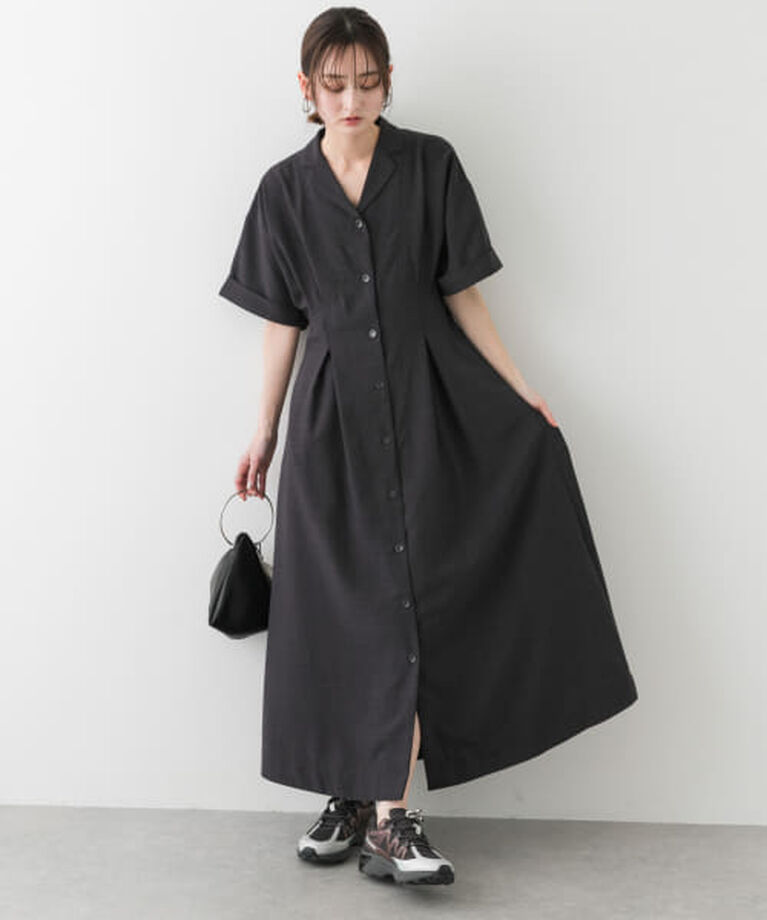 SENSE OF PLACE by URBAN RESEARCH「SENSE OF PLACE ウエストタックシャツワンピース」|ワンピース|