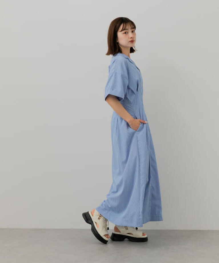SENSE OF PLACE by URBAN RESEARCH「SENSE OF PLACE ウエストタックシャツワンピース」|ワンピース|