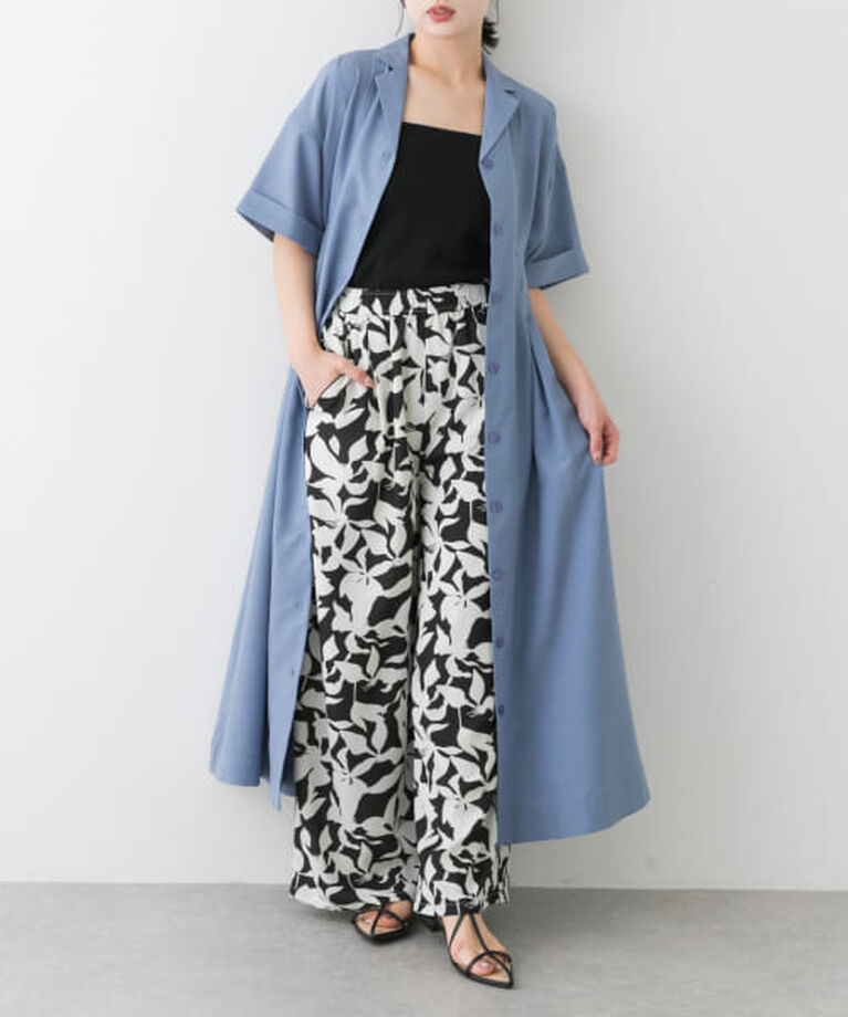 SENSE OF PLACE by URBAN RESEARCH「SENSE OF PLACE ウエストタックシャツワンピース」|ワンピース|L.BLUE