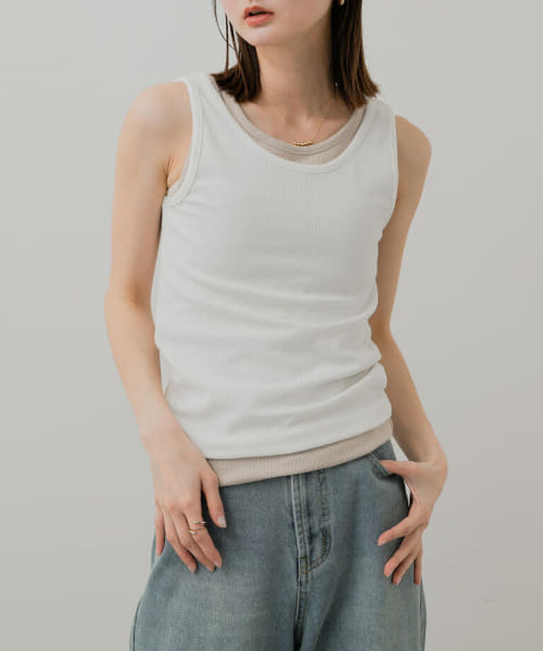 SENSE OF PLACE by URBAN RESEARCH「SENSE OF PLACE 2WAYタンクトップ」|タンクトップ|OFF WHITE
