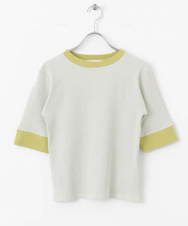 SENSE OF PLACE by URBAN RESEARCH「SENSE OF PLACE 『一部WEB限定カラー』クルーネックリンガーボーダーTシャツ(5分袖)」|Tシャツ・カットソー|
