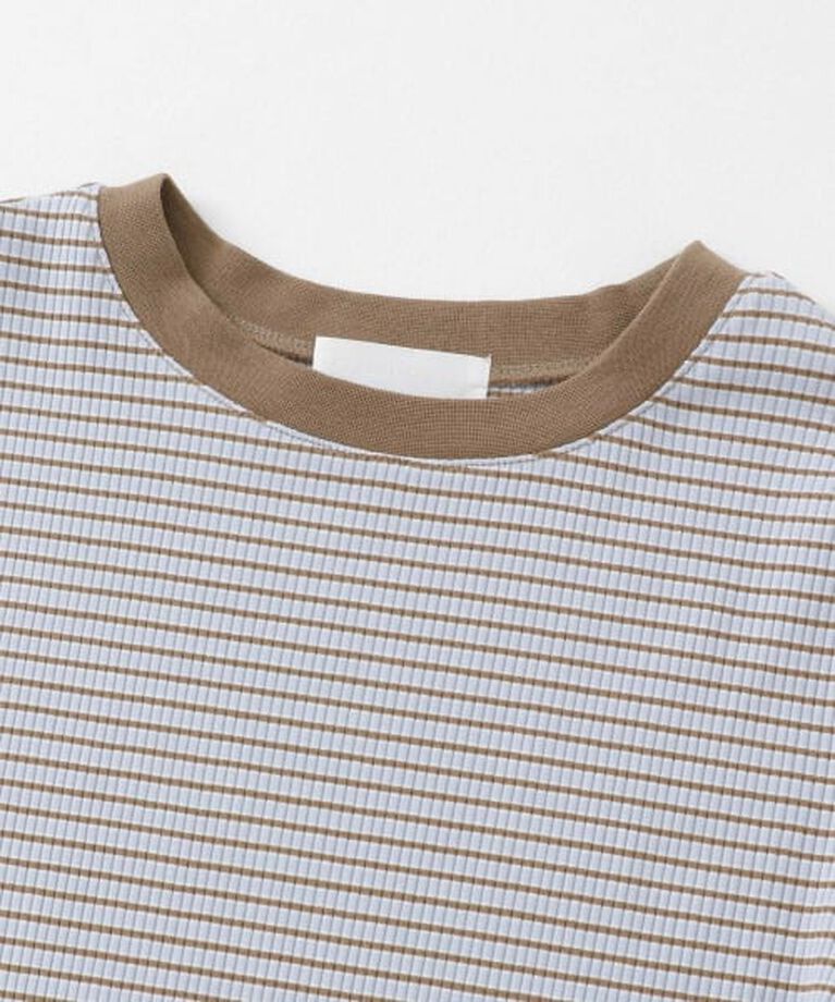 SENSE OF PLACE by URBAN RESEARCH「SENSE OF PLACE 『一部WEB限定カラー』クルーネックリンガーボーダーTシャツ(5分袖)」|Tシャツ・カットソー|