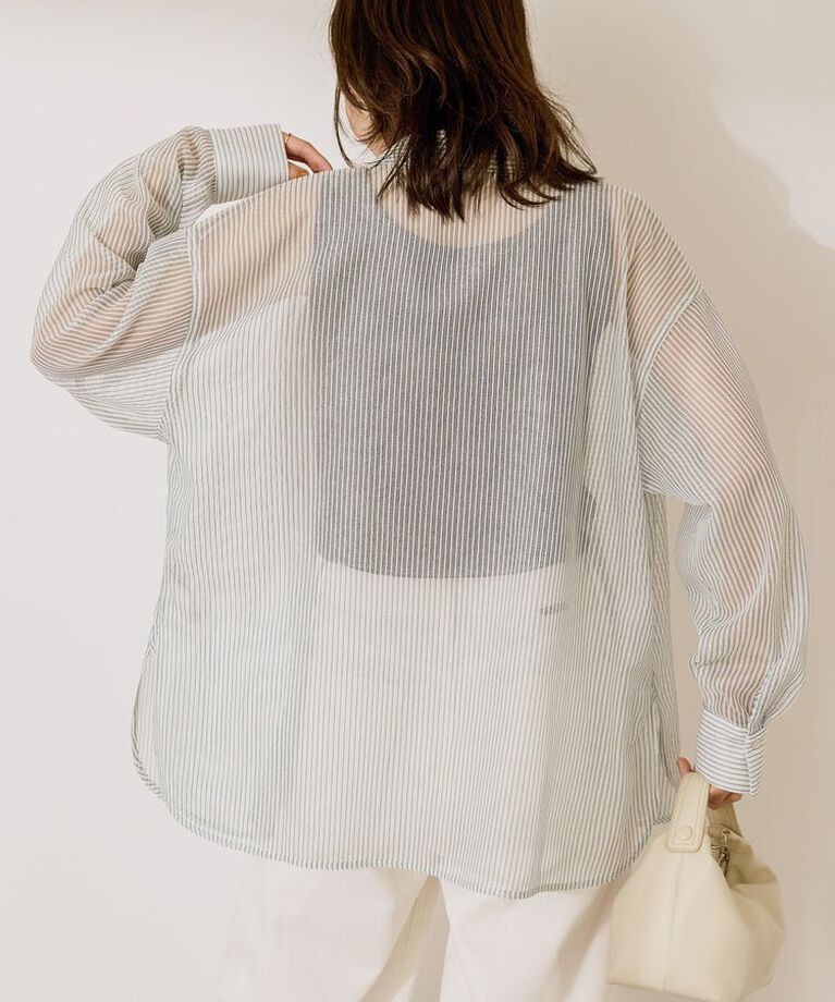 AMERICAN HOLIC「メッシュ長袖シャツ【WEB限定カラー有り】」|シャツ・ブラウス|