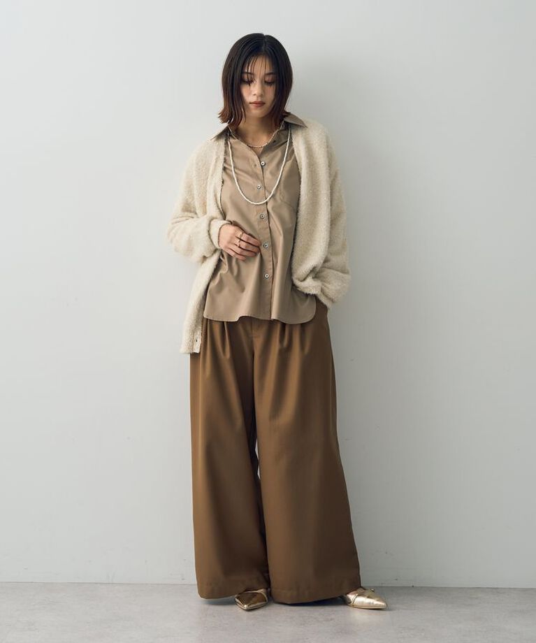 YECCA VECCA「ラメシャギーカーディガン」|カーディガン|