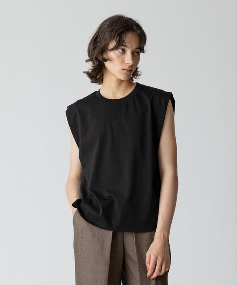 allureville「強撚天竺タックトップス」|Tシャツ・カットソー|
