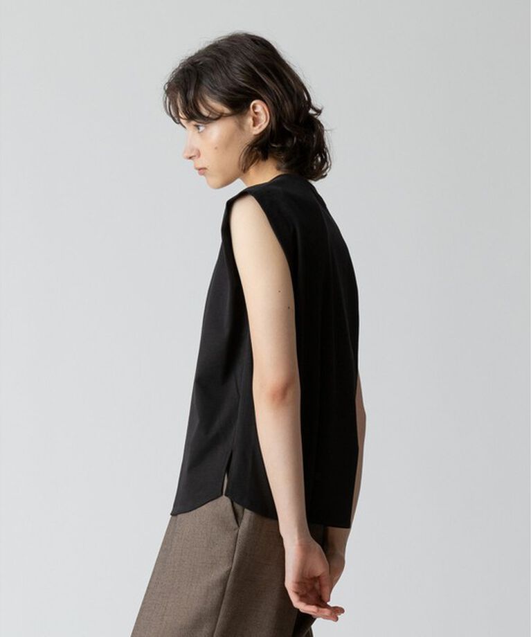allureville「強撚天竺タックトップス」|Tシャツ・カットソー|