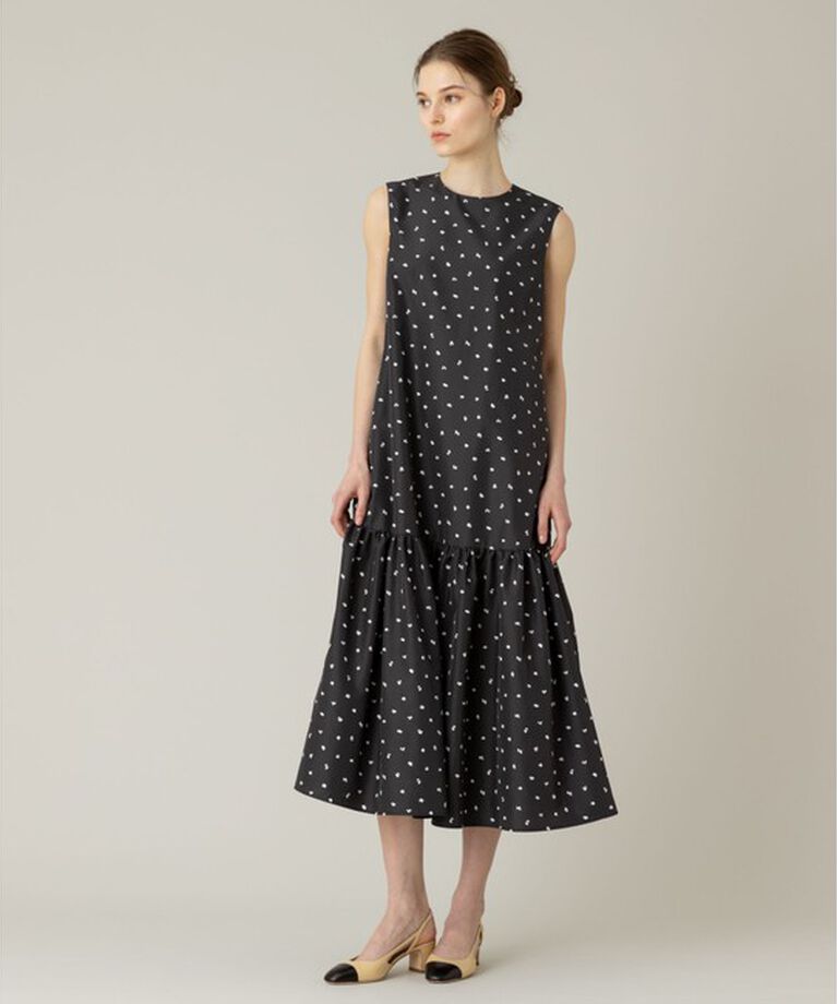 LOULOU WILLOUGHBY「【LOULOU WILLOUGHBY】キカドットノースリワンピース」|ワンピース|