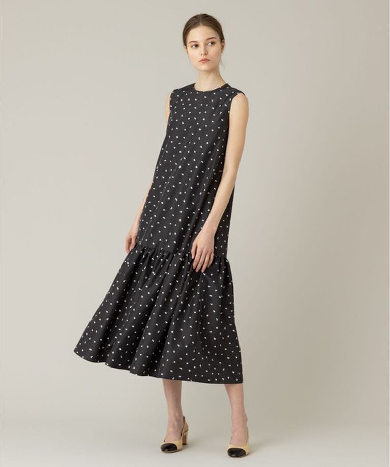 LOULOU WILLOUGHBY「【LOULOU WILLOUGHBY】キカドットノースリワンピース」|ワンピース|