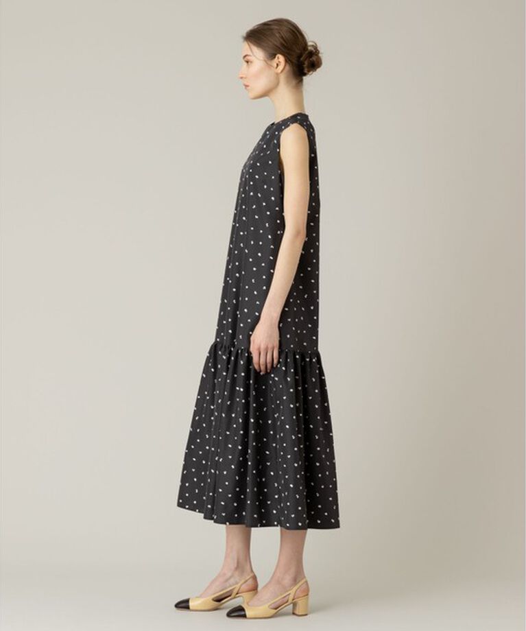 LOULOU WILLOUGHBY「【LOULOU WILLOUGHBY】キカドットノースリワンピース」|ワンピース|
