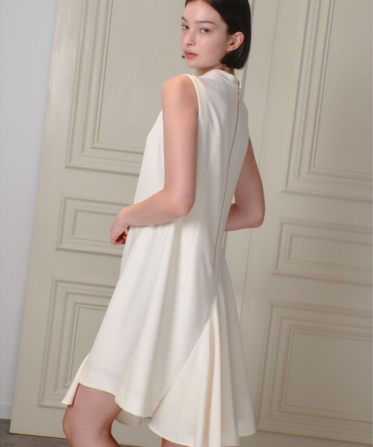 LOULOU WILLOUGHBY「【LOULOU WILLOUGHBY】アシメドレープミニワンピース」|ワンピース|