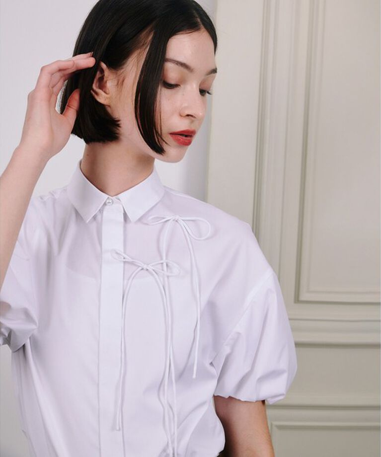 LOULOU WILLOUGHBY「【LOULOU WILLOUGHBY】コサージュシャツ」|シャツ・ブラウス|