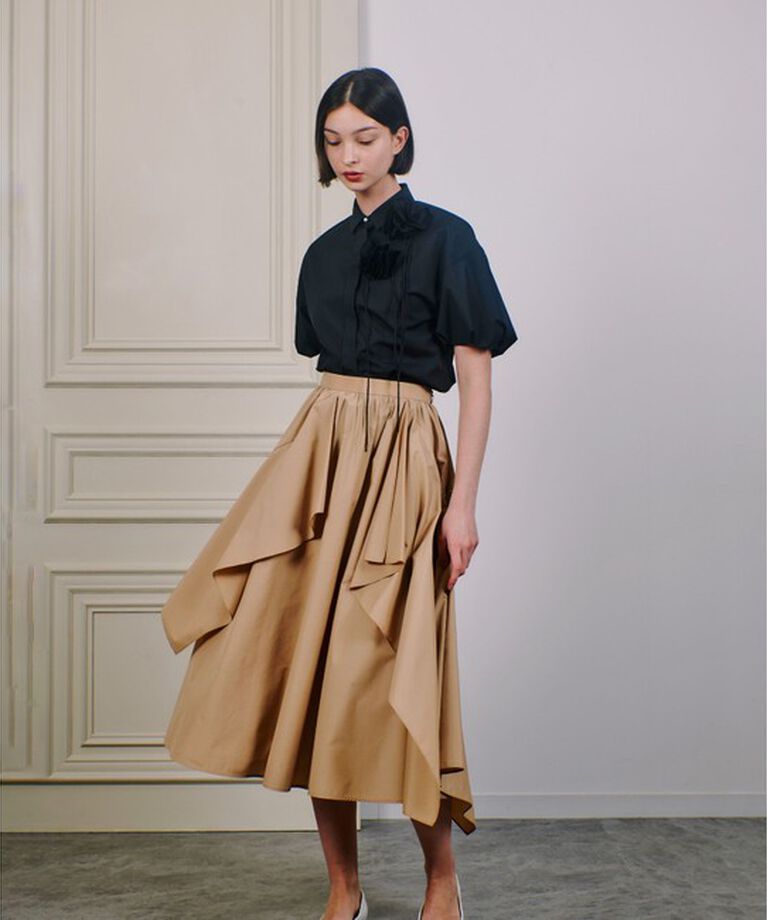 LOULOU WILLOUGHBY「【LOULOU WILLOUGHBY】コサージュシャツ」|シャツ・ブラウス|