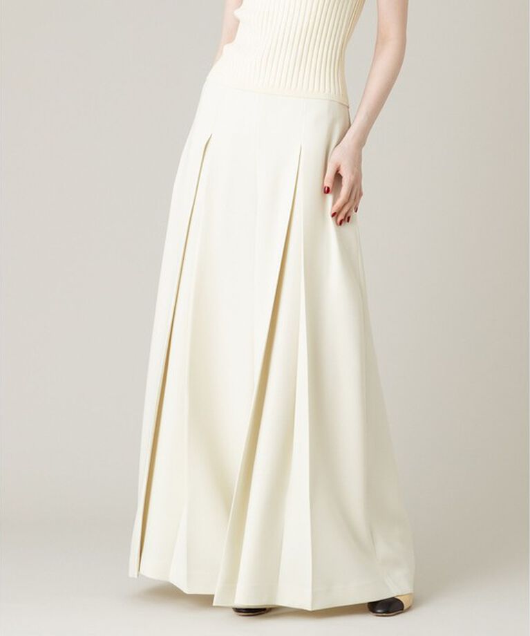 LOULOU WILLOUGHBY「【LOULOU WILLOUGHBY】ジョーゼットタックワイドパンツ」|その他|