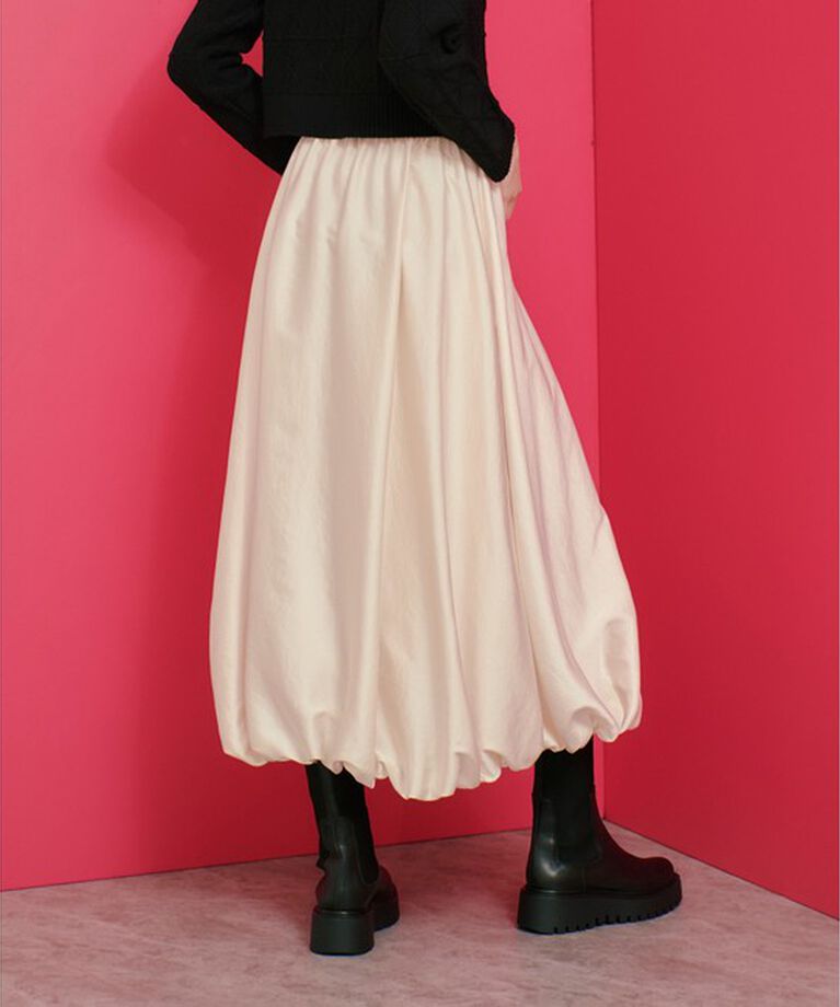 LOULOU WILLOUGHBY「【LOULOU WILLOUGHBY】チンツサテンバルーンスカート」|スカート|