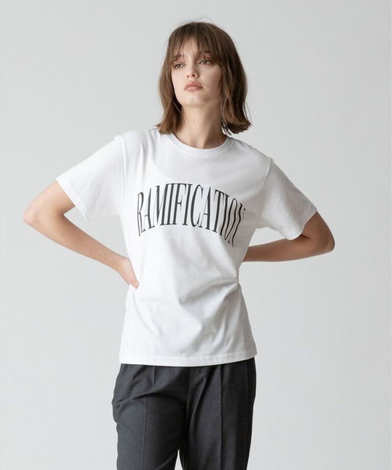 allureville「ダブルフォントメッセージT」|Tシャツ・カットソー|