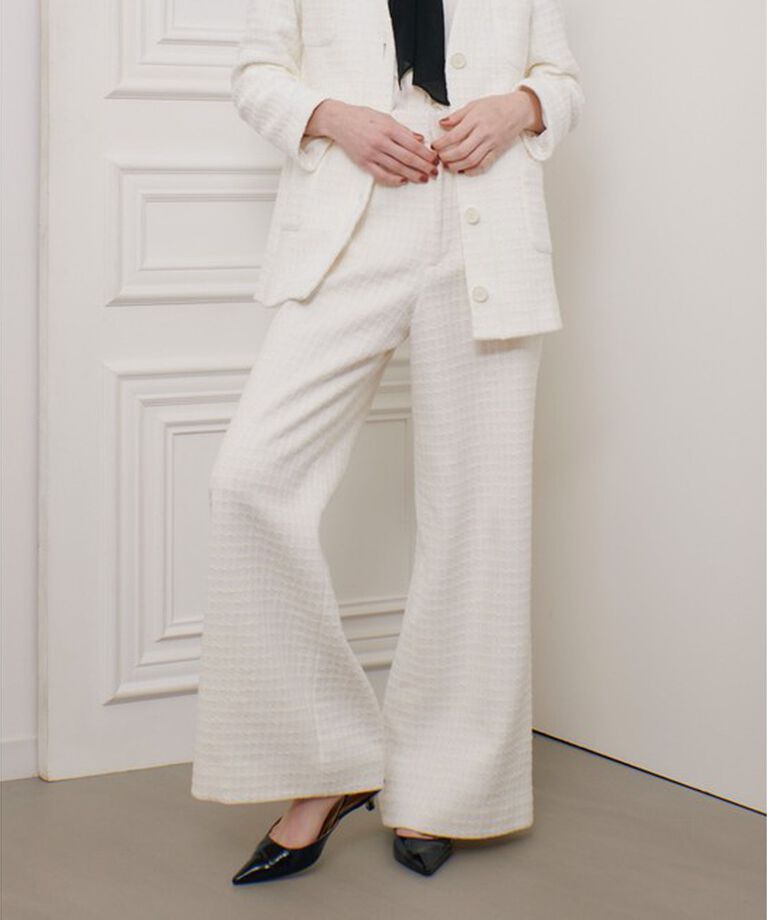 LOULOU WILLOUGHBY「【LOULOU WILLOUGHBY】スラブツイードワイドパンツ」|その他|