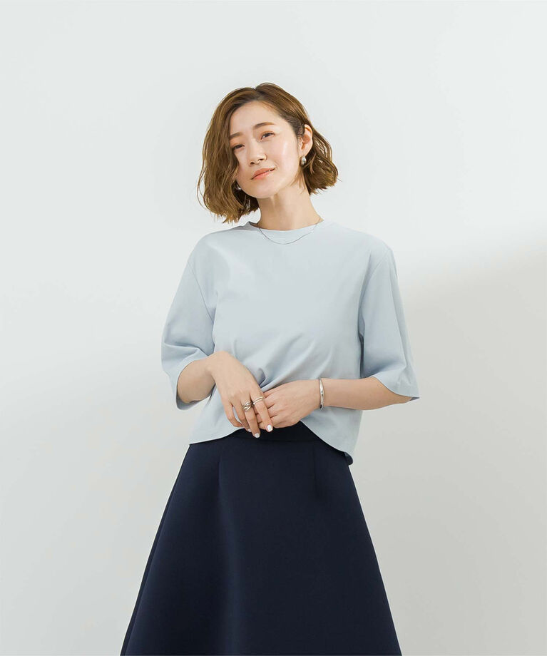 ur's「汗染み防止クロップドTシャツ」|Tシャツ・カットソー|
