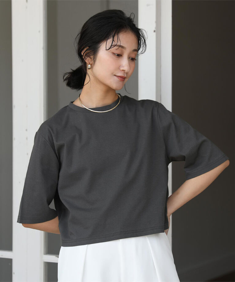 ur's「汗染み防止クロップドTシャツ」|Tシャツ・カットソー|