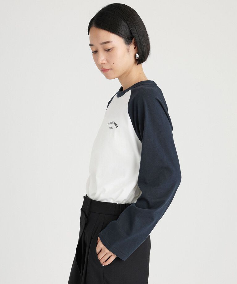 BABYLONE「バイカラーラグランロンT」|Tシャツ・カットソー|