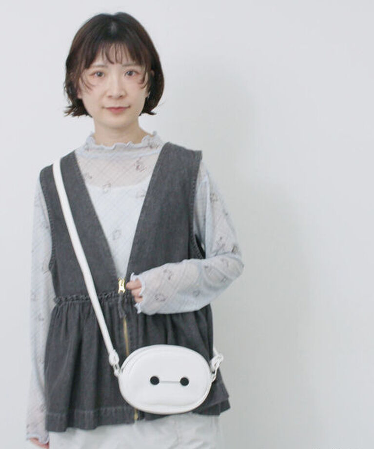 Samansa Mos2 blue「【Disney】ベイマックス/刺繍ポシェット」|その他|