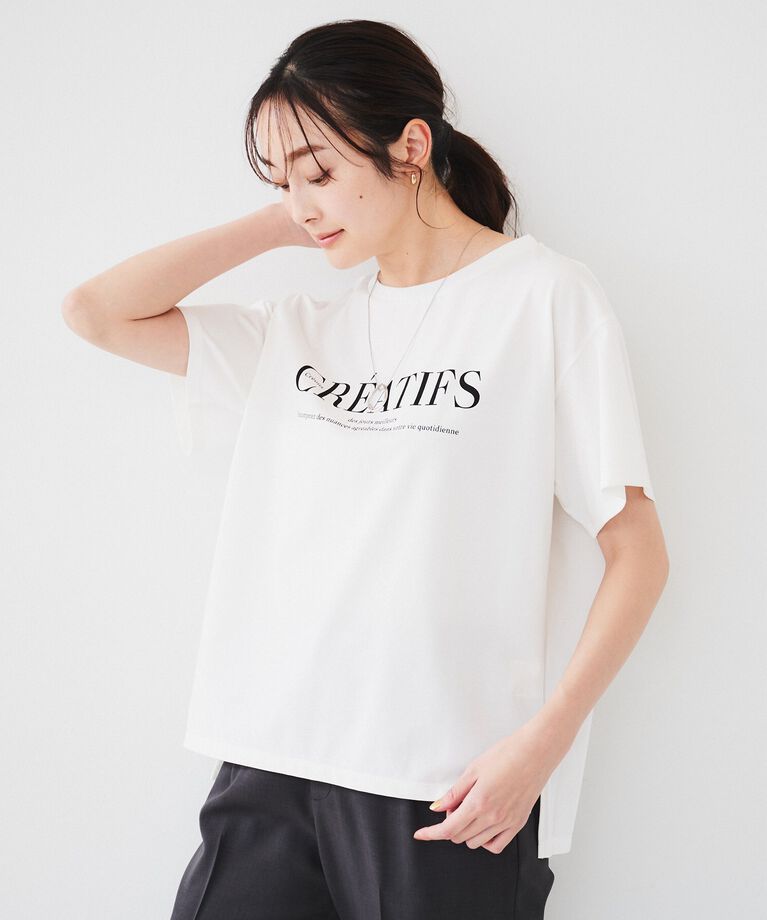 UNTITLED「ロゴTシャツ」|Tシャツ・カットソー|オフホワイト(103