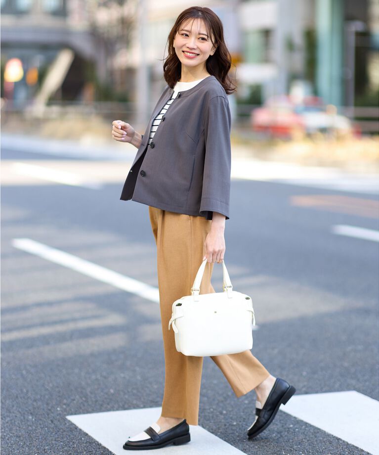 Reflect「【たっぷり収納！あおりポケット／ショルダー付き／WEB先行カラーあり】’25春夏 毎日ミディアムバッ」|トートバッグ|