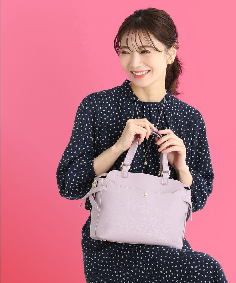 Reflect「【たっぷり収納！あおりポケット／ショルダー付き／WEB先行カラーあり】’25春夏 毎日ミディアムバッ」|トートバッグ|
