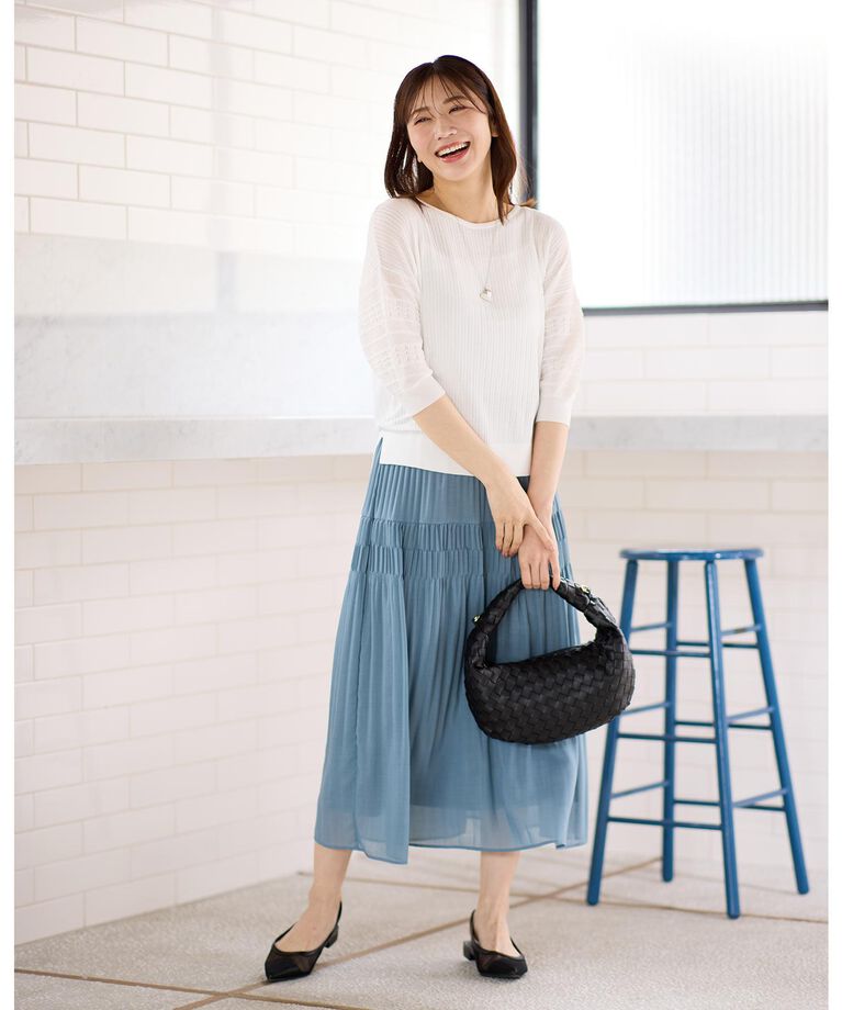 Reflect「【ショルダー付き／長財布も入る！】レザー調メッシュバッグ」|ハンドバッグ|