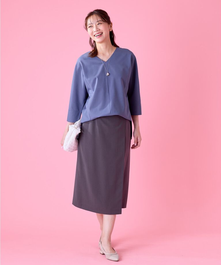 Reflect「【ショルダー付き／長財布も入る！】レザー調メッシュバッグ」|ハンドバッグ|