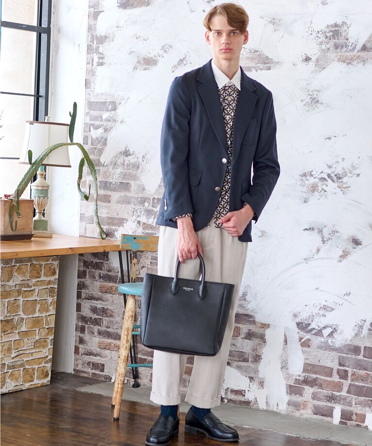 DRESSTERIOR「スクエアシュリンクレザー トートバッグ」|トートバッグ|