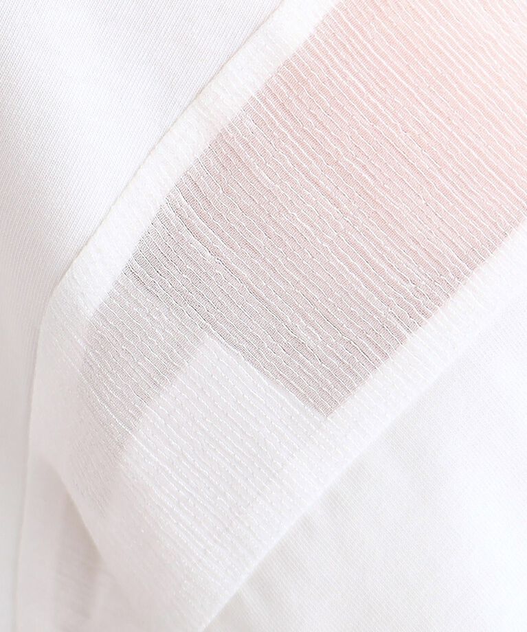 grove「【嬉しい多機能】COTTON USA 袖シアーTシャツ」|Tシャツ・カットソー|