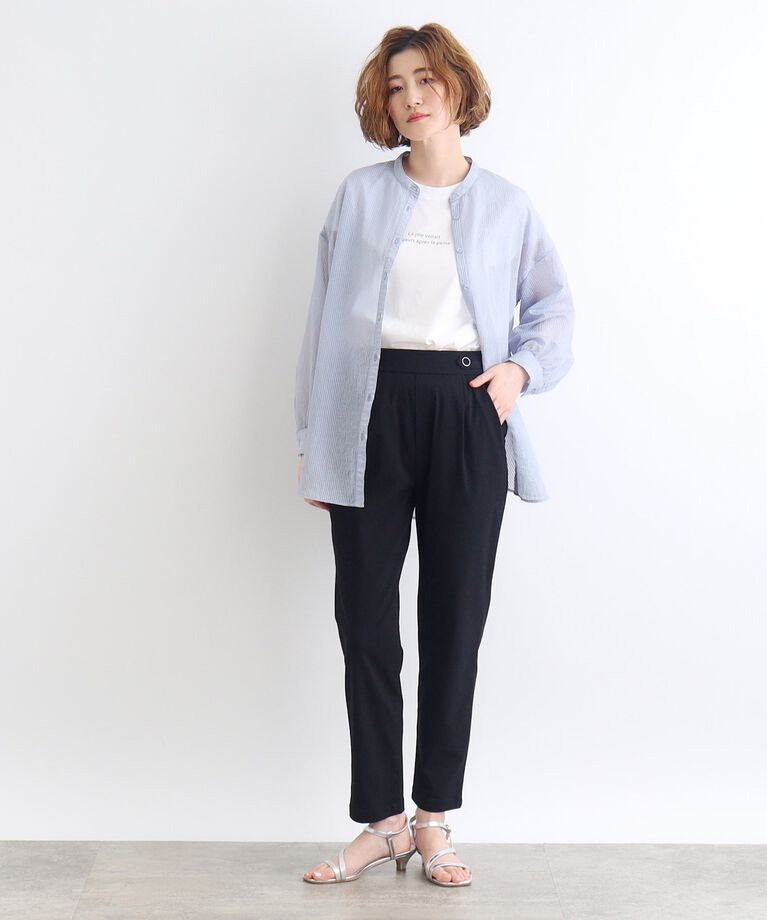 grove「＜接触冷感・多サイズ＞サマーハイパーストレッチテーパードパンツ」|その他|