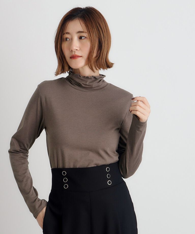 grove「【吸湿発熱MW】メロータートルネックプルオーバー」|Tシャツ・カットソー|