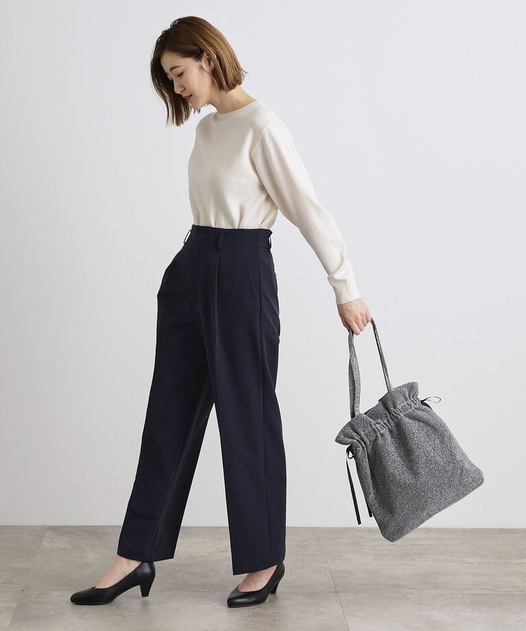 grove「【洗える】しなやかストレッチワイドパンツ」|その他|