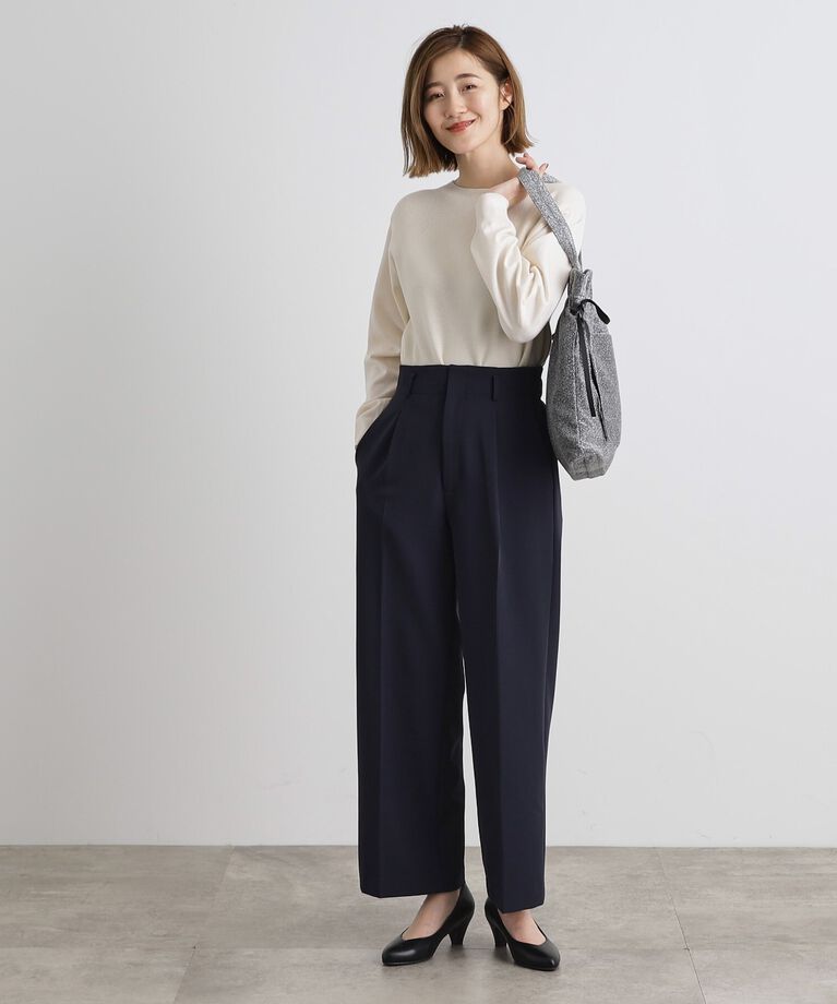 grove「【洗える】しなやかストレッチワイドパンツ」|その他|