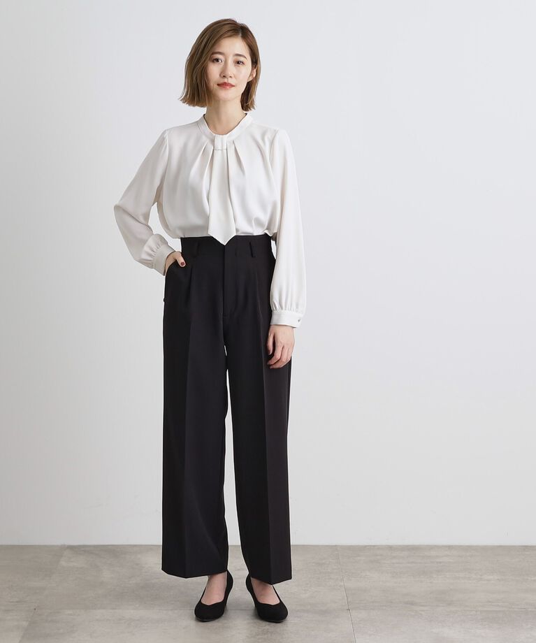 grove「【洗える】しなやかストレッチワイドパンツ」|その他|