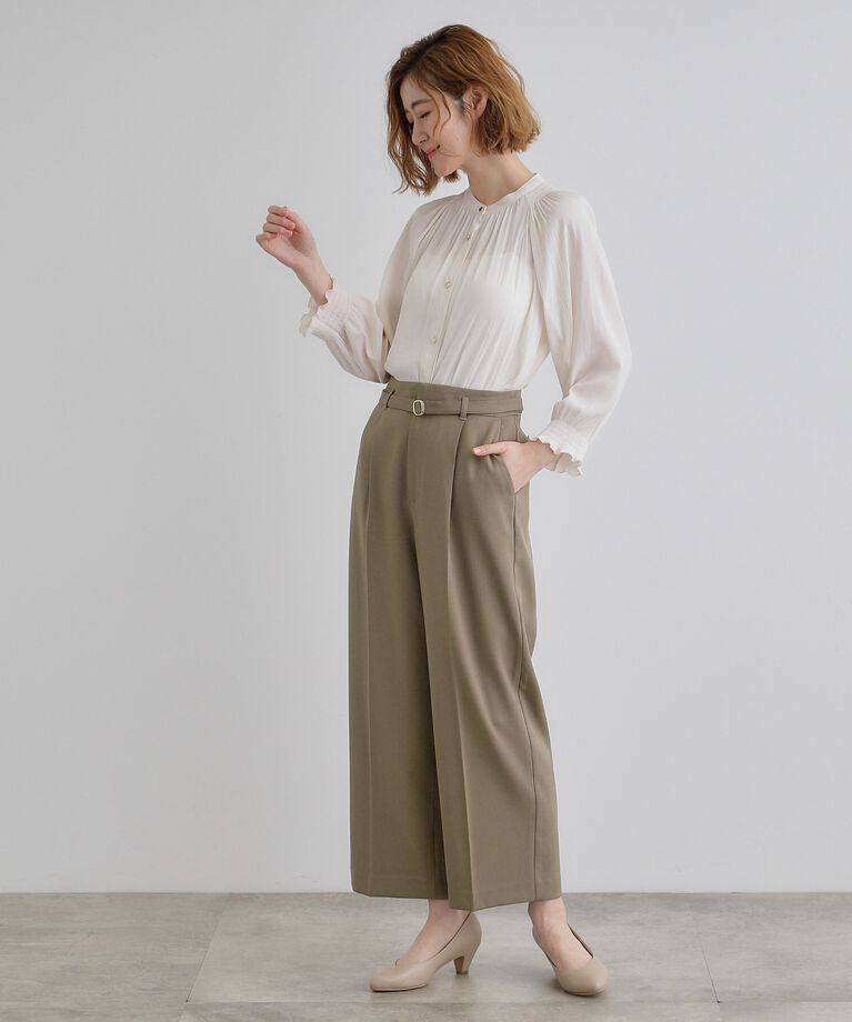 grove「【雑誌掲載】バックルベルトクロップドワイドパンツ」|その他|