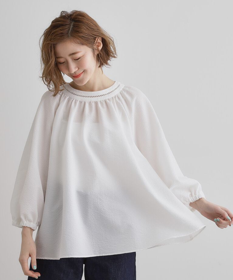 grove「2WAYサッカースモックブラウス」|シャツ・ブラウス|