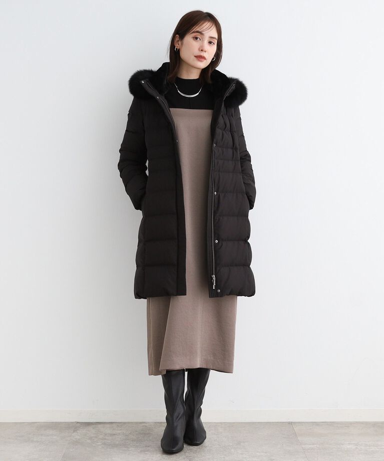INDIVI「【名品／撥水／抗菌防臭】ロング リサイクルダウンコート」|ダウン|